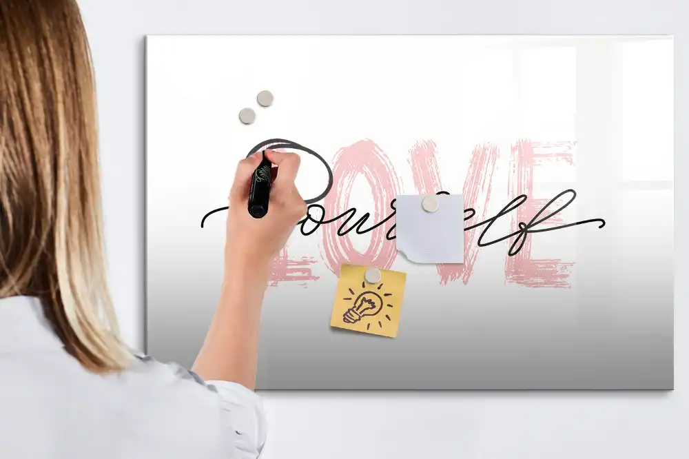 Tableau magnétique pour écriture Aime-toi