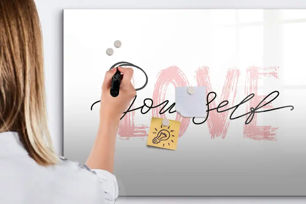 Tableau magnétique pour écriture Aime-toi