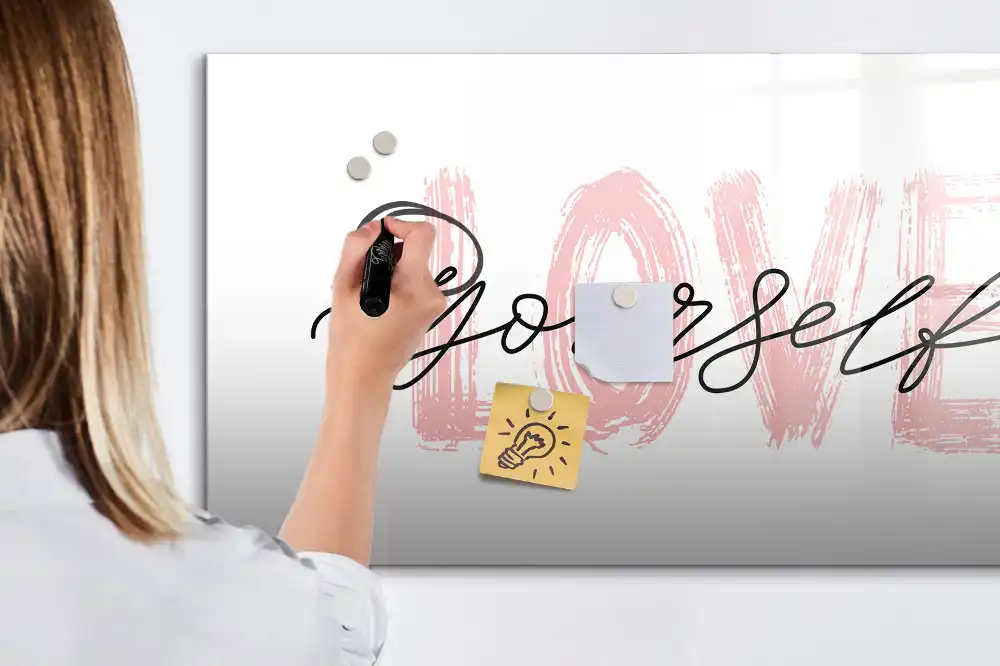 Tableau magnétique pour écriture Aime-toi