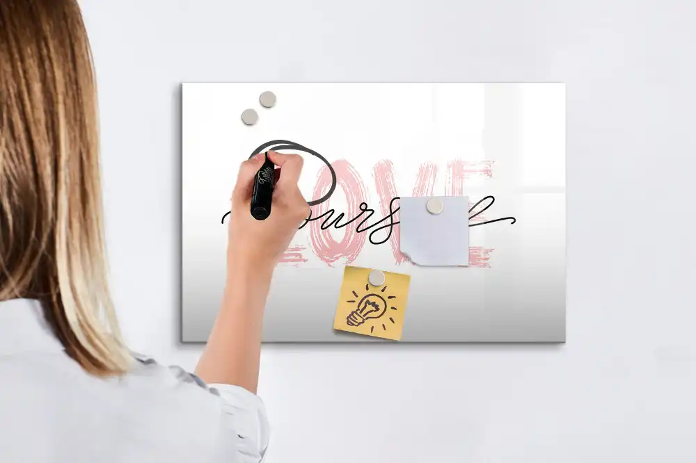 Tableau magnétique pour écriture Aime-toi