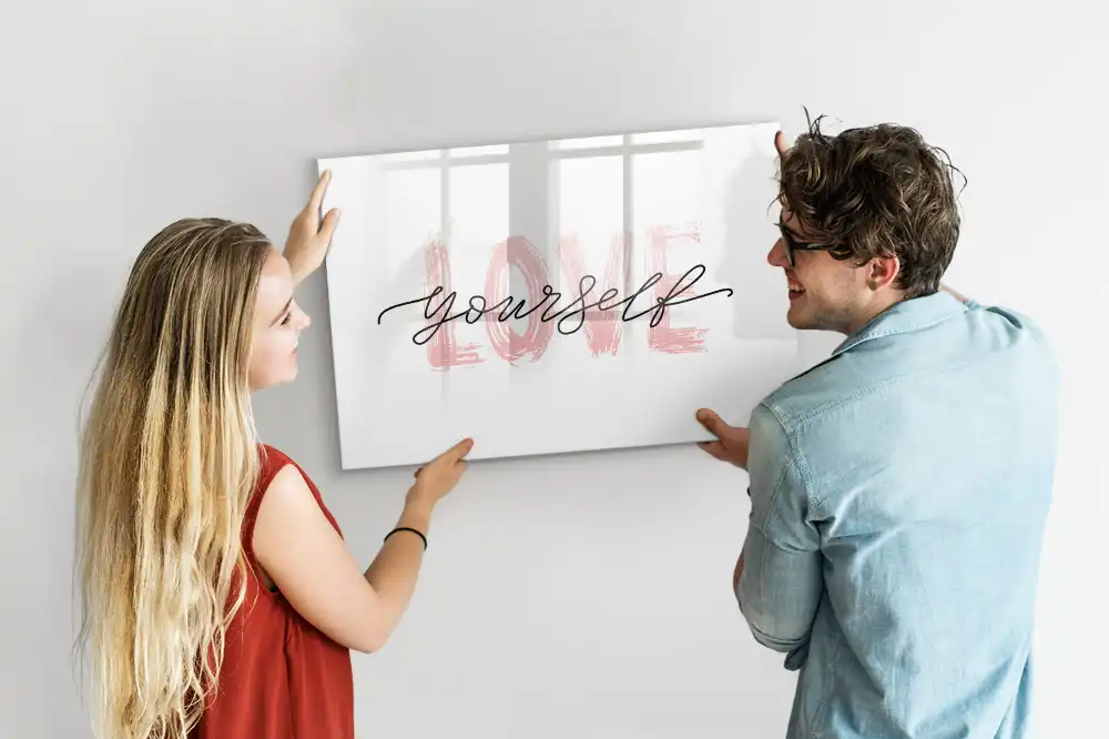 Tableau magnétique pour écriture Aime-toi