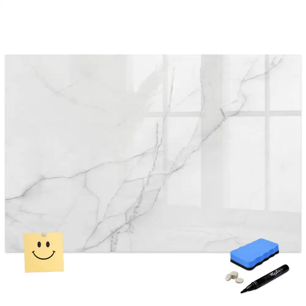 Tableau magnétique à dessiner au motif marbre élégant
