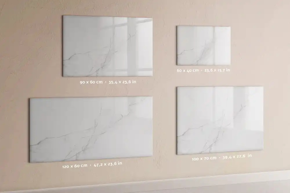 Tableau magnétique à dessiner au motif marbre élégant