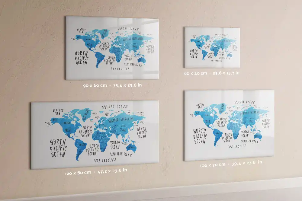 Tableau magnétique à dessiner bleu