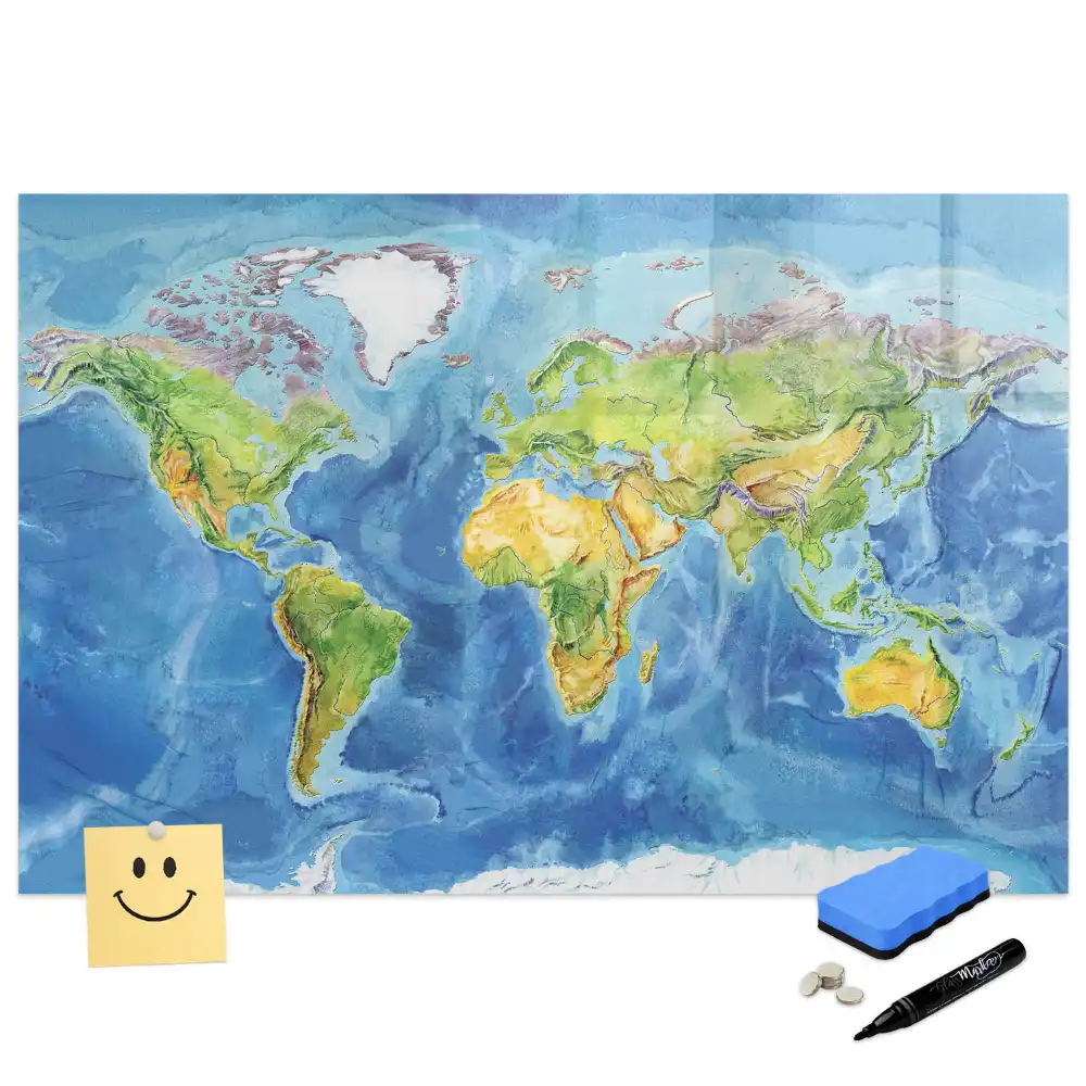 Tableau magnétique pour écriture globe
