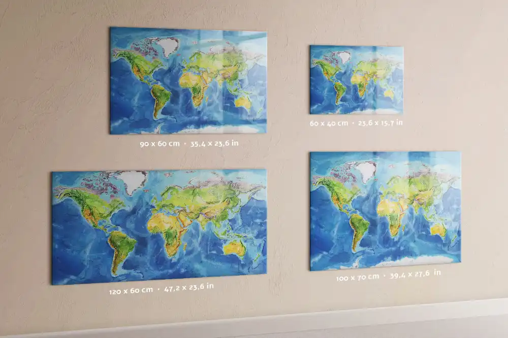 Tableau magnétique pour écriture globe