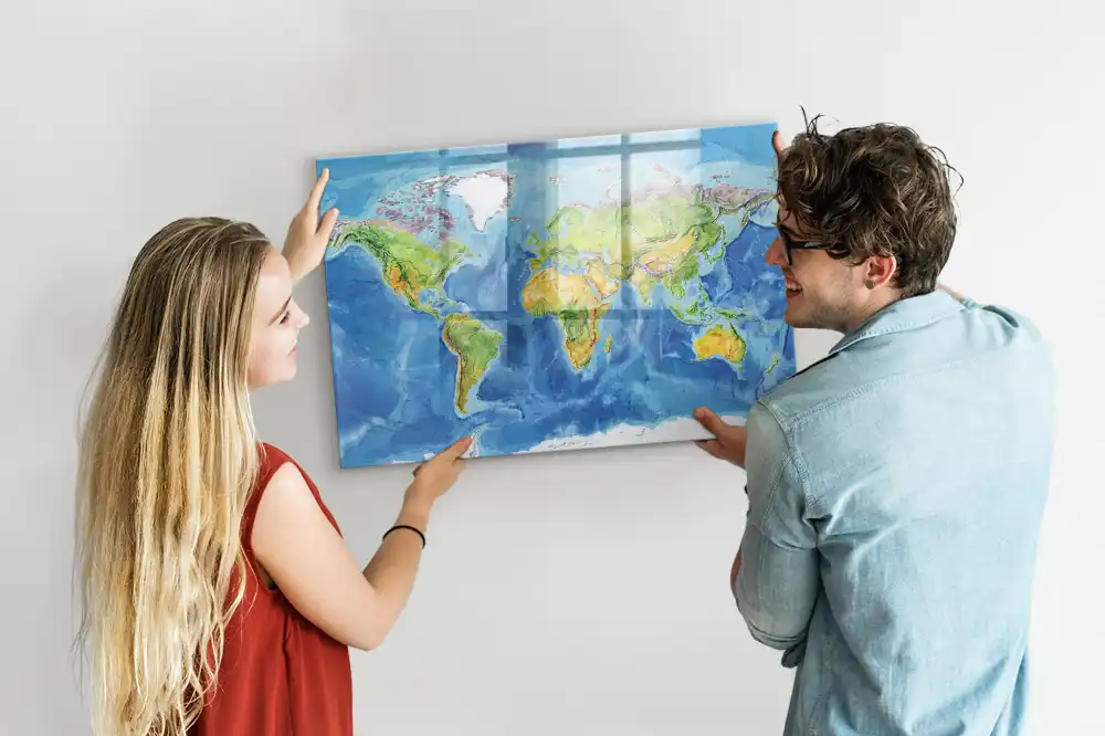 Tableau magnétique pour écriture globe