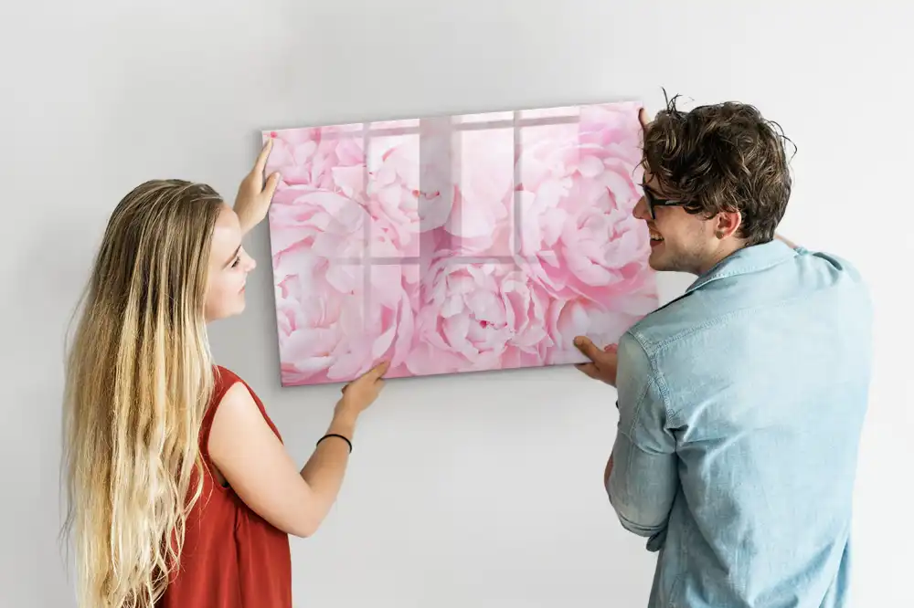 Tableau magnétique à dessiner motif plantes en fleurs