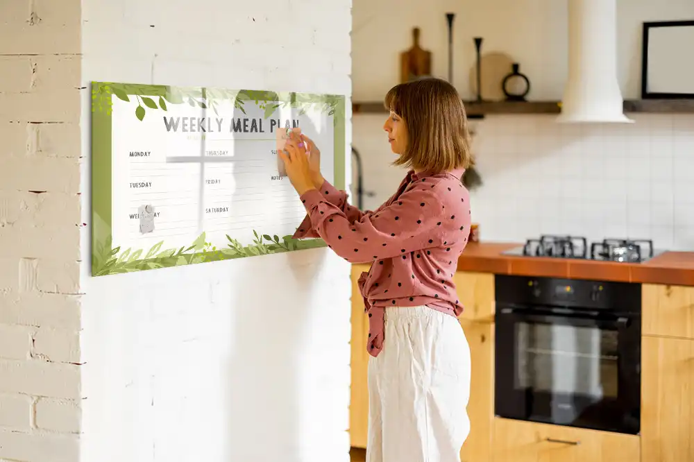 Tableau magnétique pour menu hebdomadaire