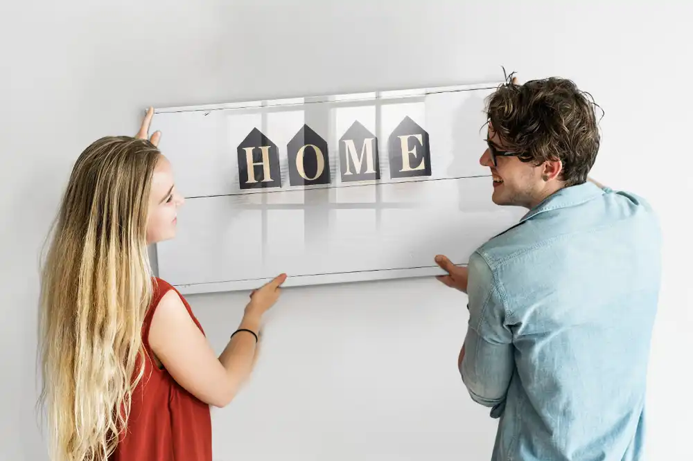 Tableau magnétique pour dessin et panneau de bienvenue