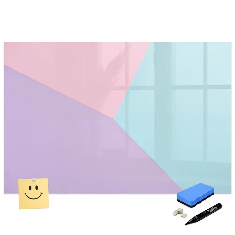 Tableau magnétique pour écriture motif pastel délicat