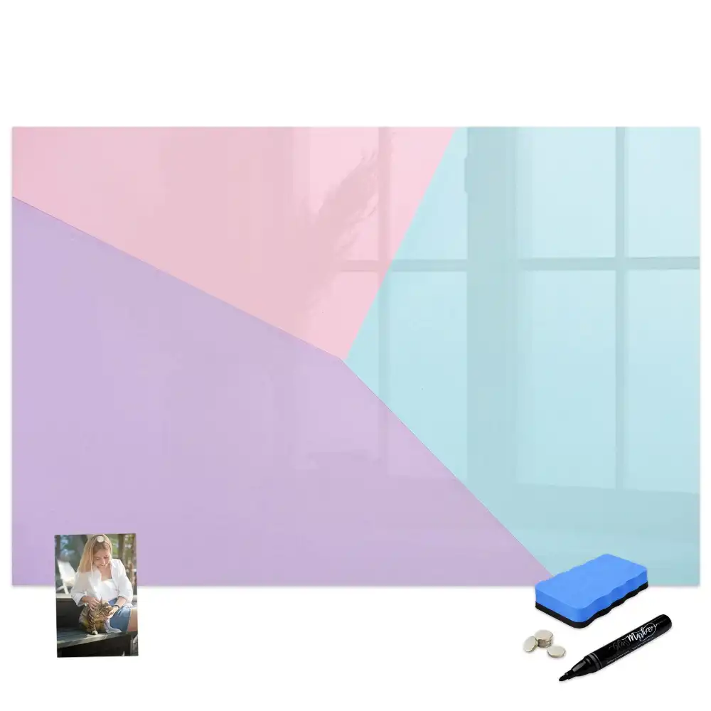 Tableau magnétique pour écriture motif pastel délicat