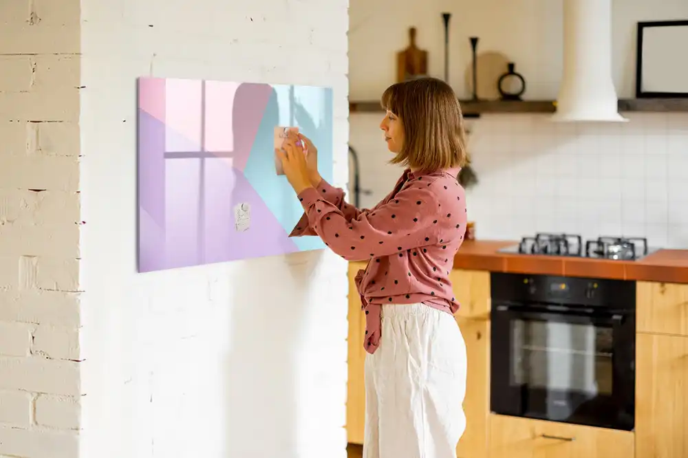 Tableau magnétique pour écriture motif pastel délicat