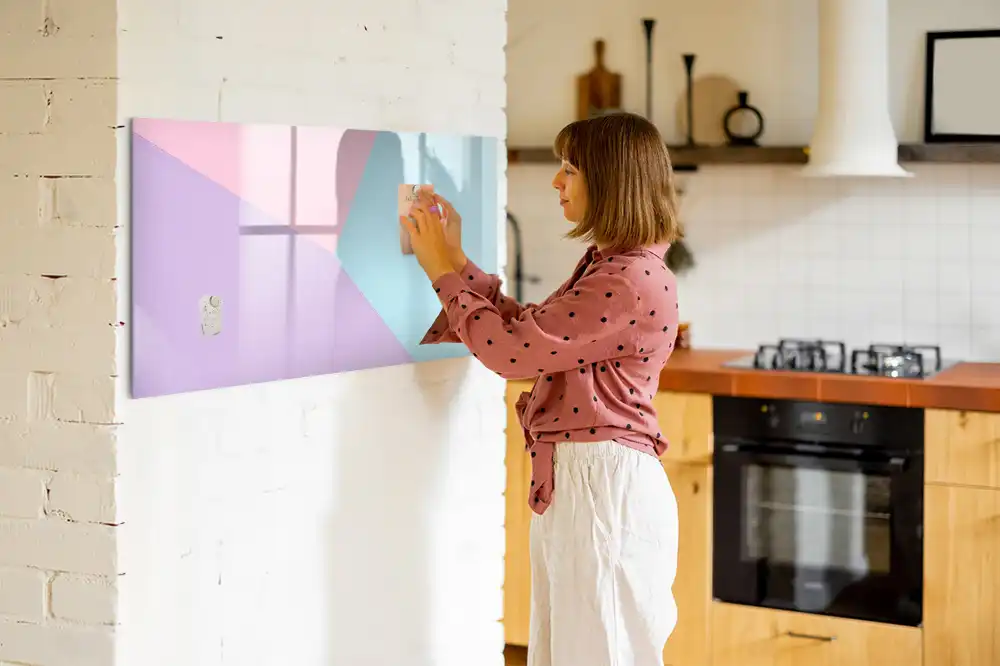 Tableau magnétique pour écriture motif pastel délicat