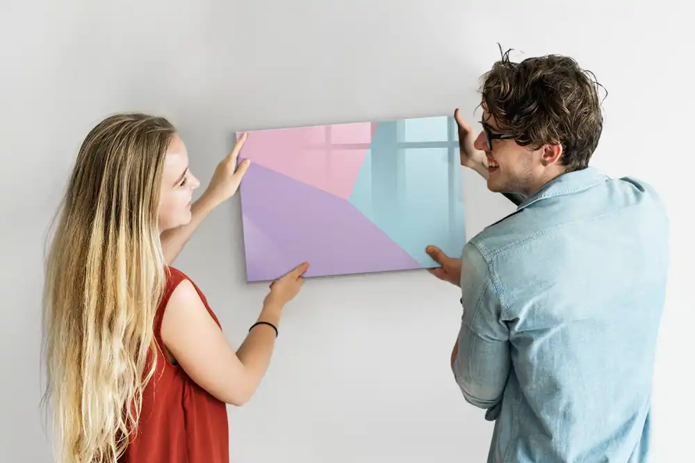 Tableau magnétique pour écriture motif pastel délicat
