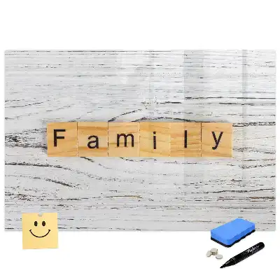 Tableau magnétique pour messages familiaux
