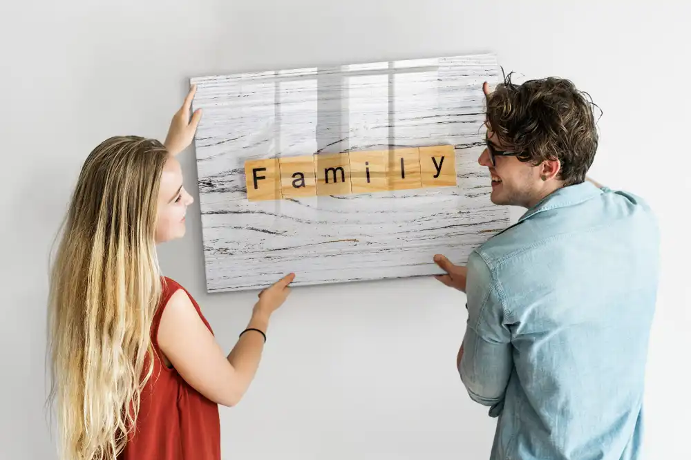 Tableau magnétique pour messages familiaux