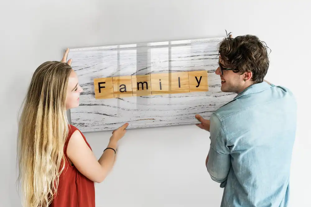 Tableau magnétique pour messages familiaux