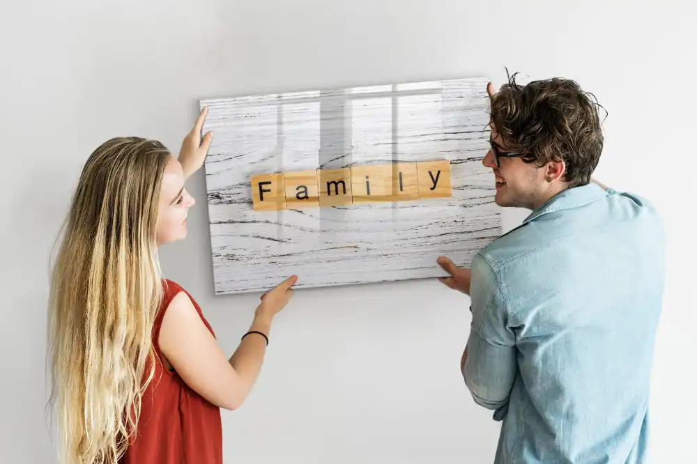 Tableau magnétique pour messages familiaux