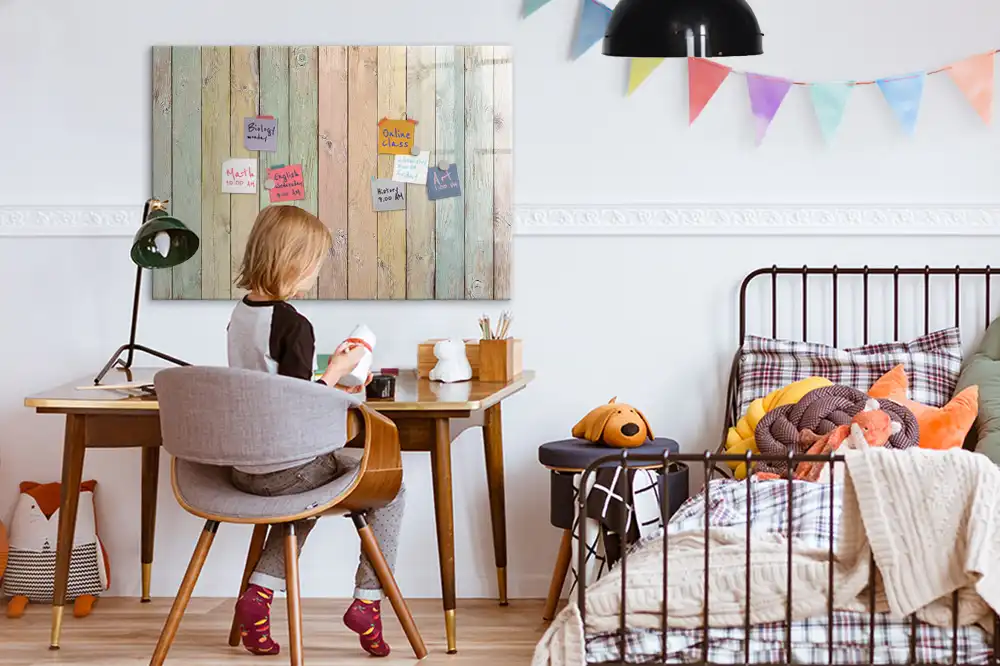 Tableau magnétique à dessiner avec planches multicolores