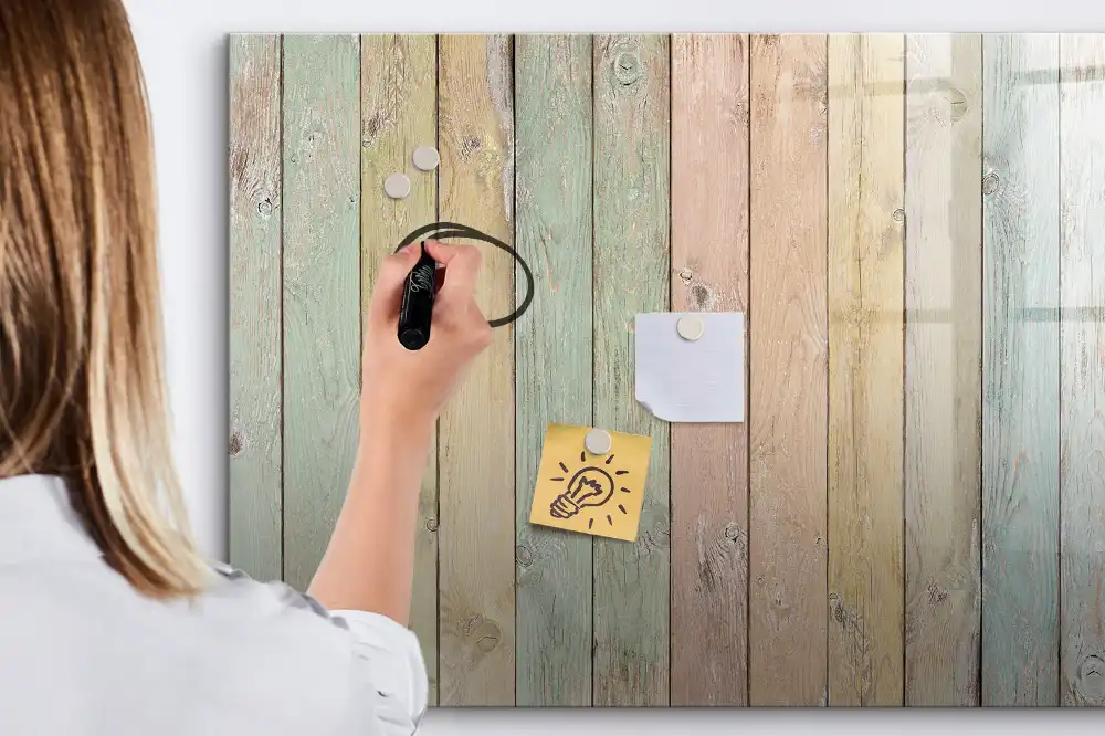 Tableau magnétique à dessiner avec planches multicolores