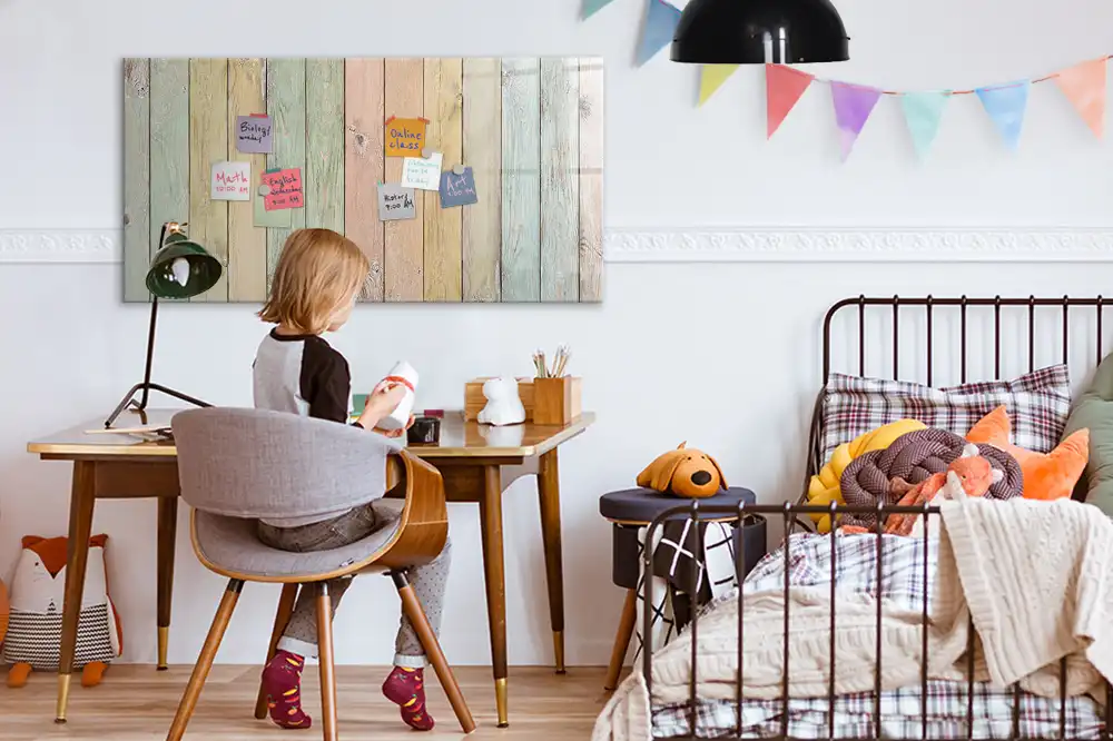 Tableau magnétique à dessiner avec planches multicolores