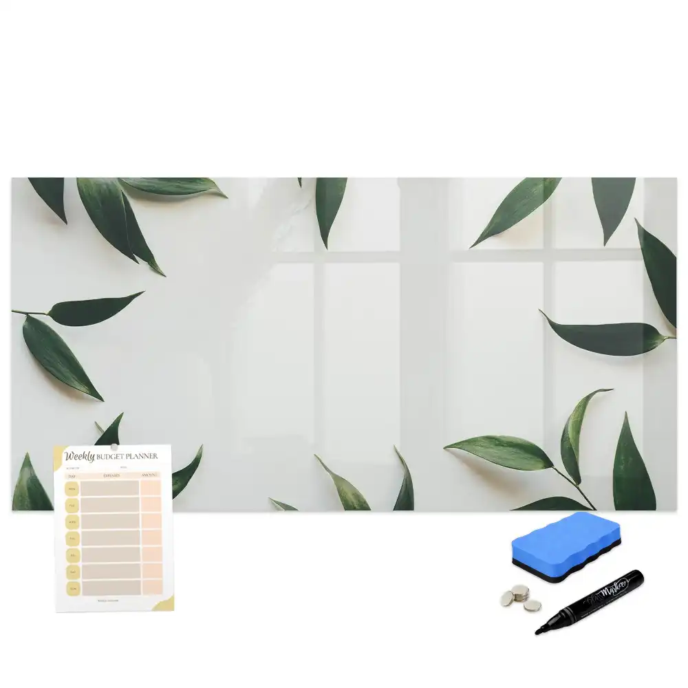 Tableau magnétique à dessiner motif couronne de feuilles