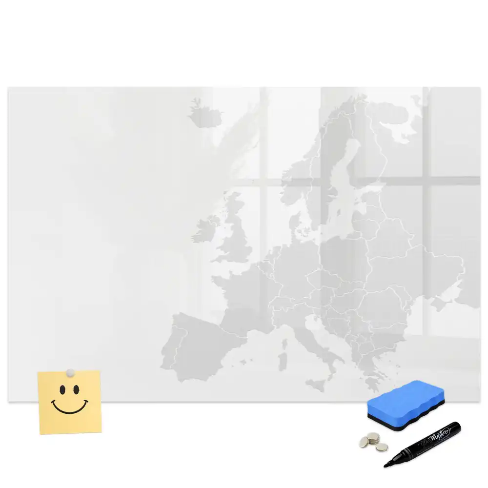 Tableau magnétique éducatif carte du continent européen