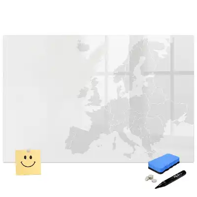 Tableau magnétique éducatif carte du continent européen