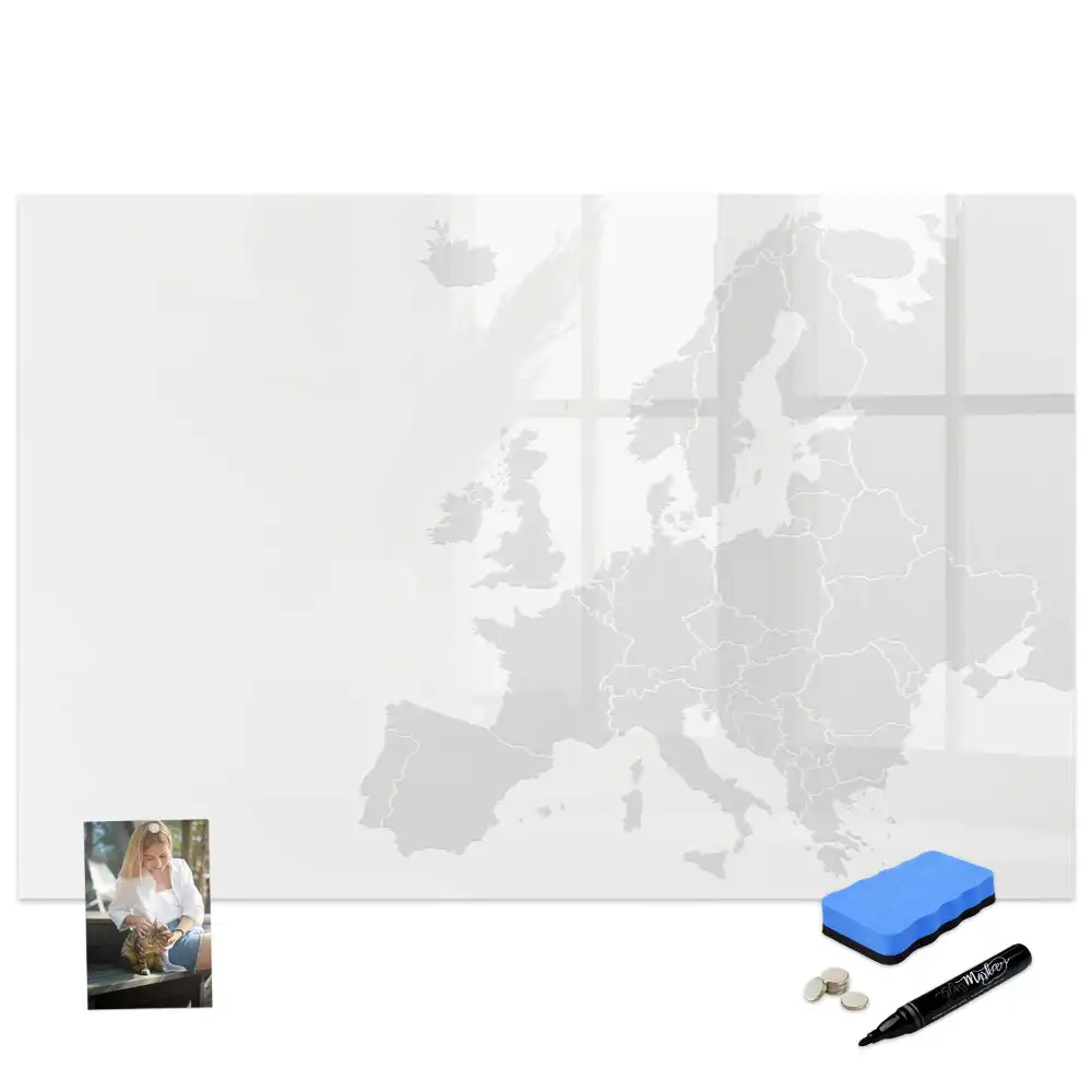 Tableau magnétique éducatif carte du continent européen