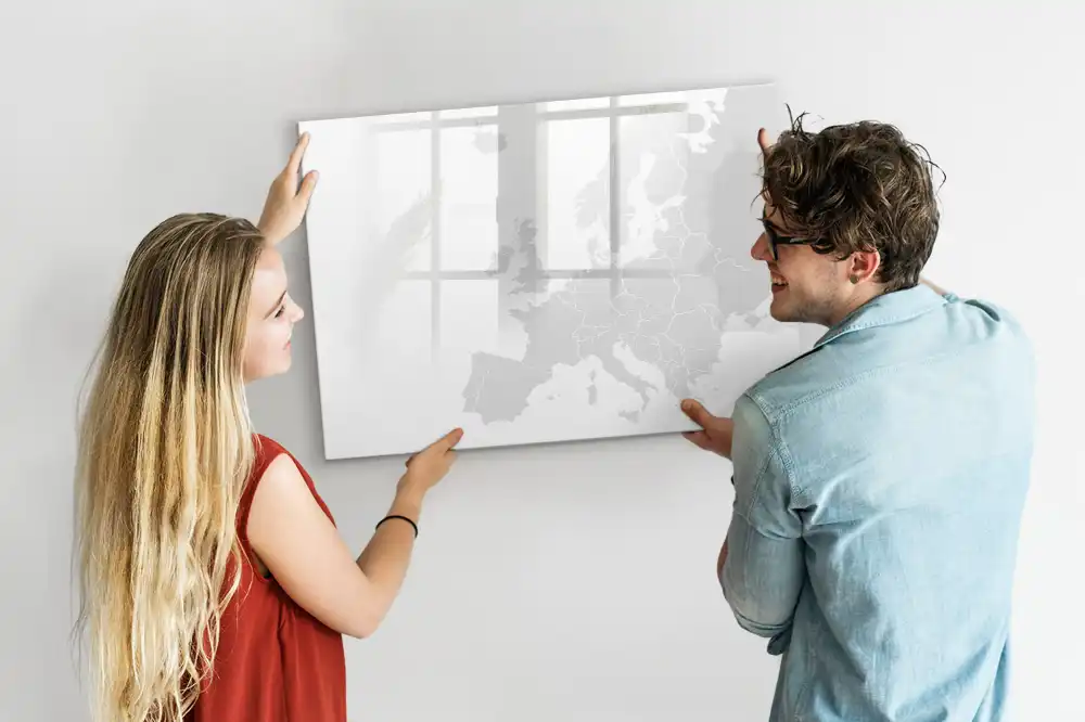 Tableau magnétique éducatif carte du continent européen