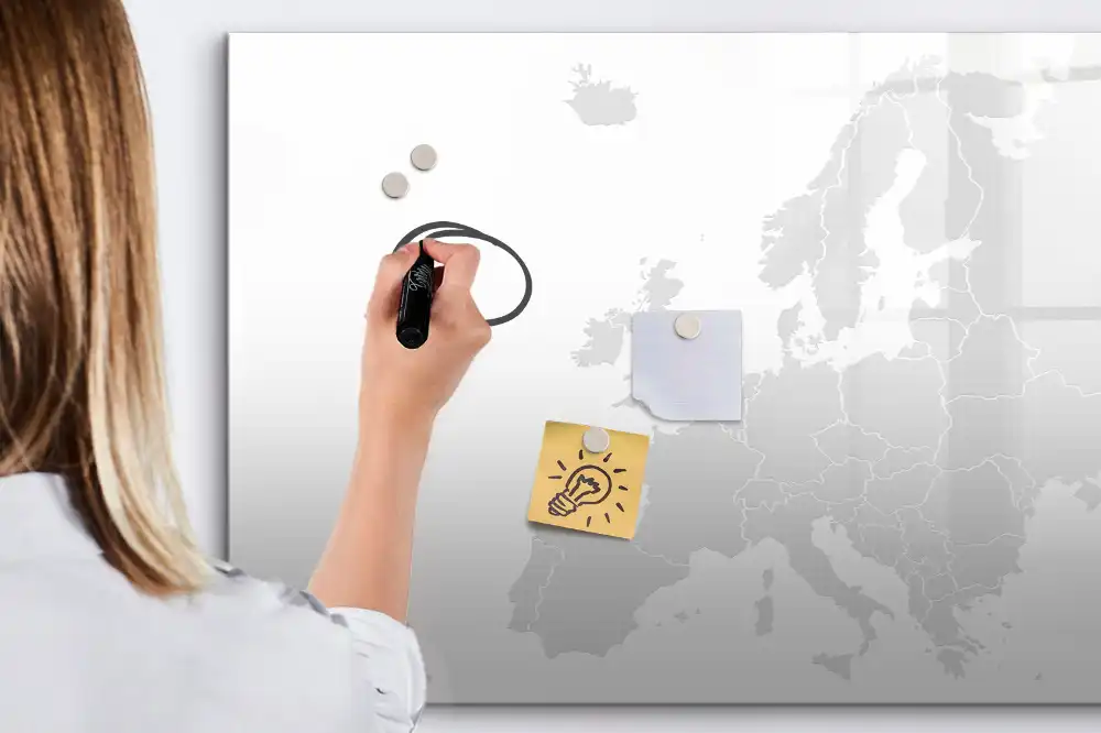 Tableau magnétique éducatif carte du continent européen