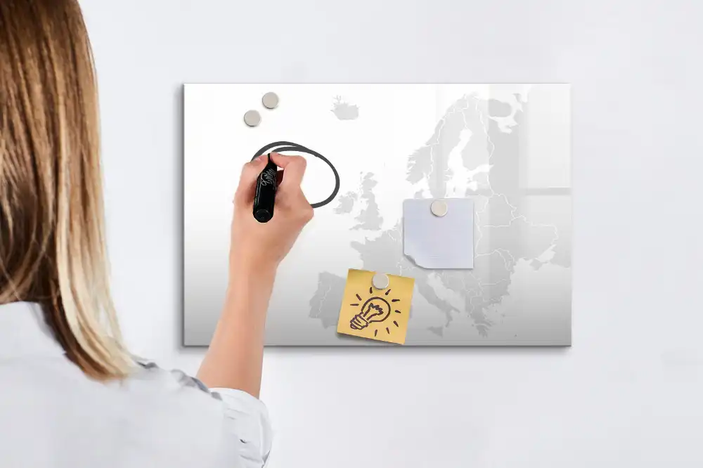 Tableau magnétique éducatif carte du continent européen