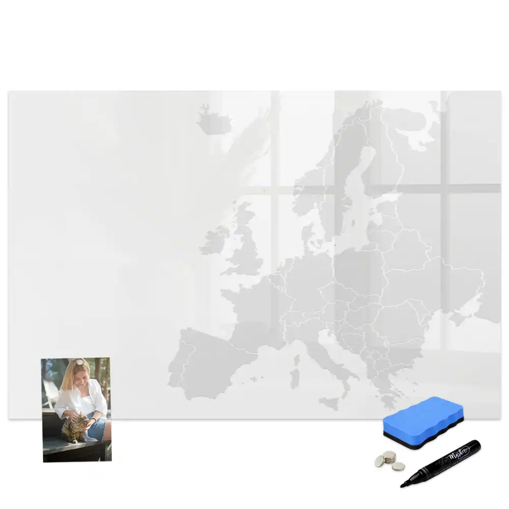 Tableau magnétique éducatif carte du continent européen