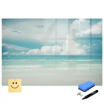 Tableau magnétique pour dessin motif horizon de la mer
