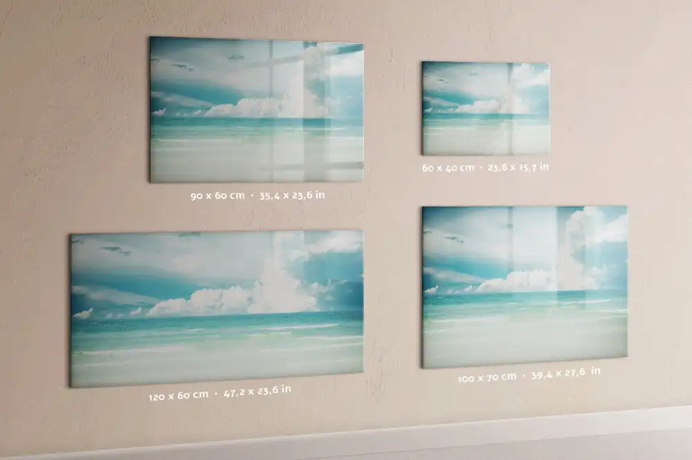 Tableau magnétique pour dessin motif horizon de la mer