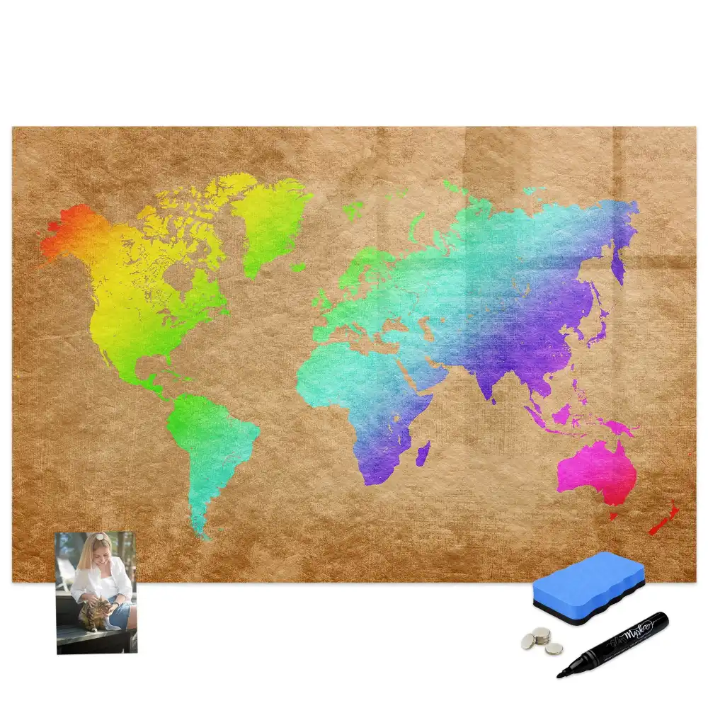 Tableau magnétique pour écriture globe