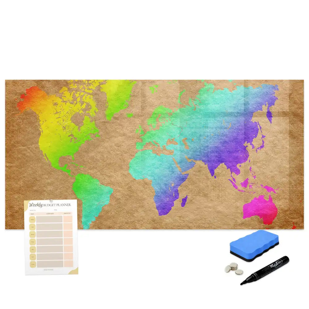 Tableau magnétique pour écriture globe