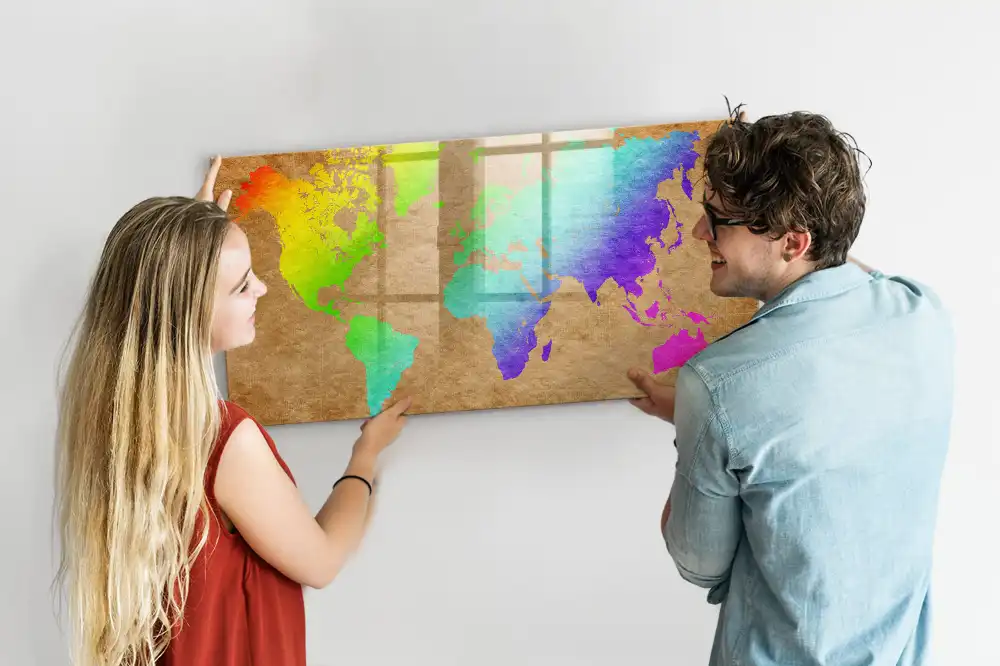 Tableau magnétique pour écriture globe