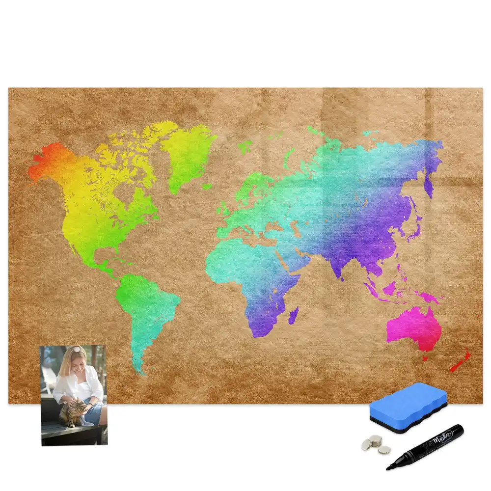 Tableau magnétique pour écriture globe
