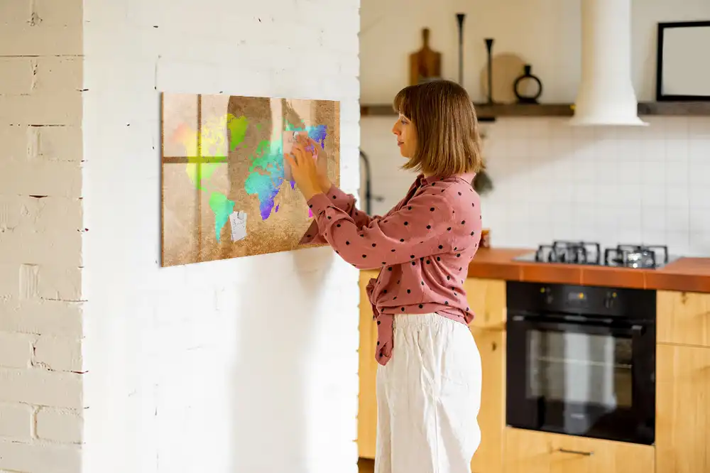 Tableau magnétique pour écriture globe
