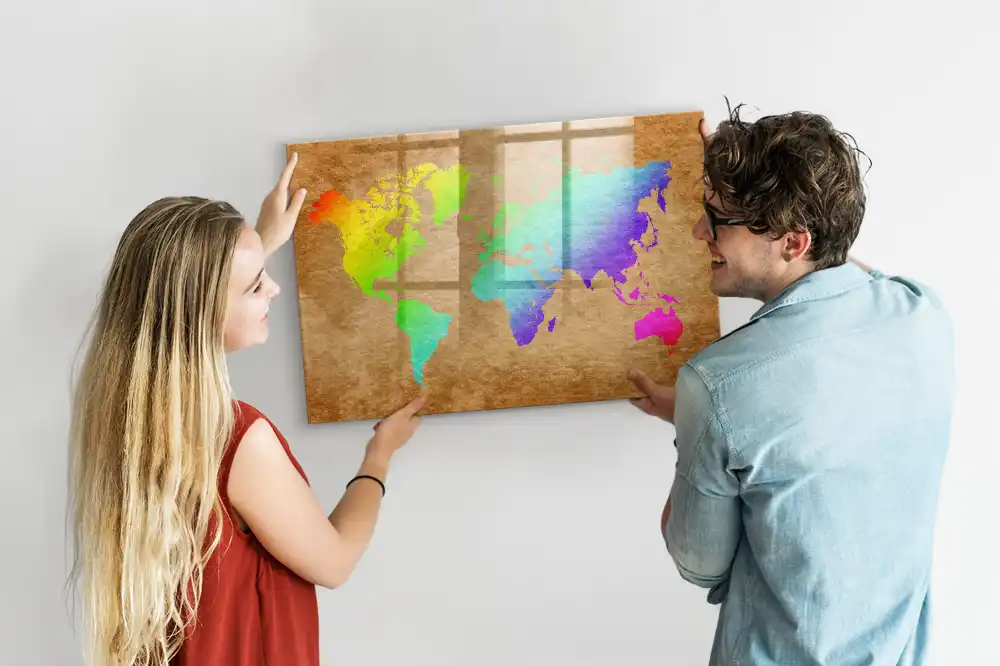 Tableau magnétique pour écriture globe