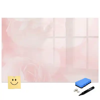 Tableau magnétique à dessiner motif jardin de roses en fleurs