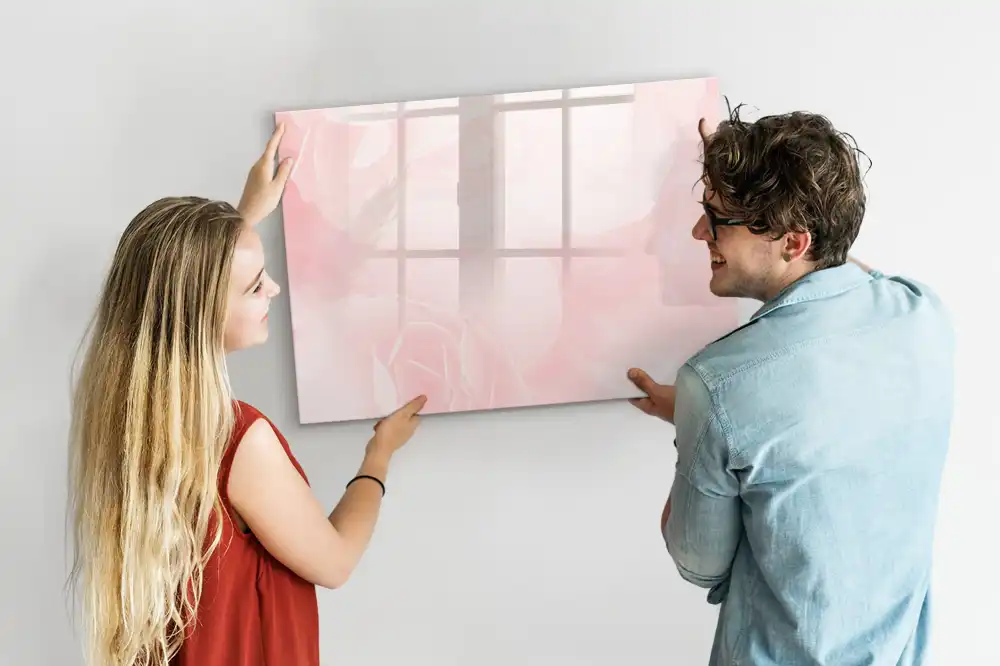 Tableau magnétique à dessiner motif jardin de roses en fleurs
