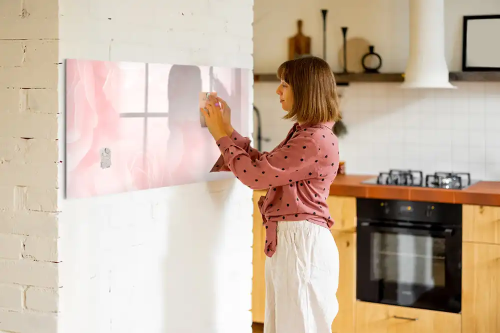 Tableau magnétique à dessiner motif jardin de roses en fleurs
