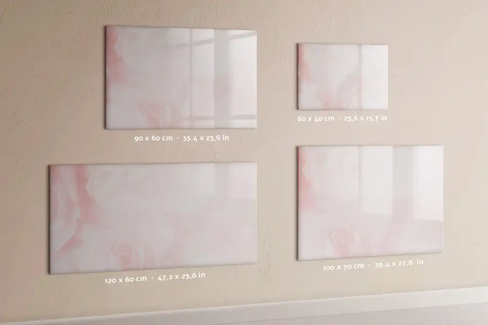 Tableau magnétique à dessiner motif jardin de roses en fleurs