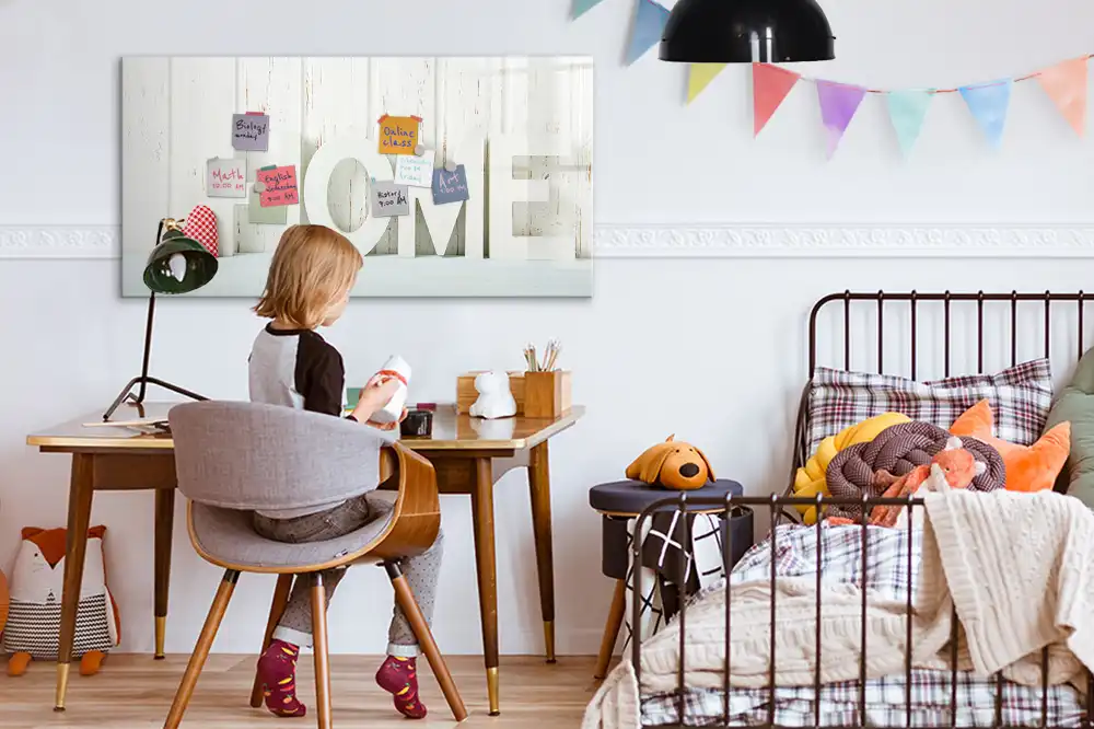 Tableau blanc magnétique effaçable à sec pour la maison et la famille