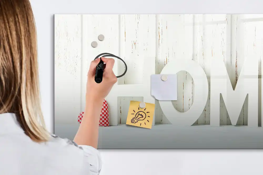 Tableau blanc magnétique effaçable à sec pour la maison et la famille