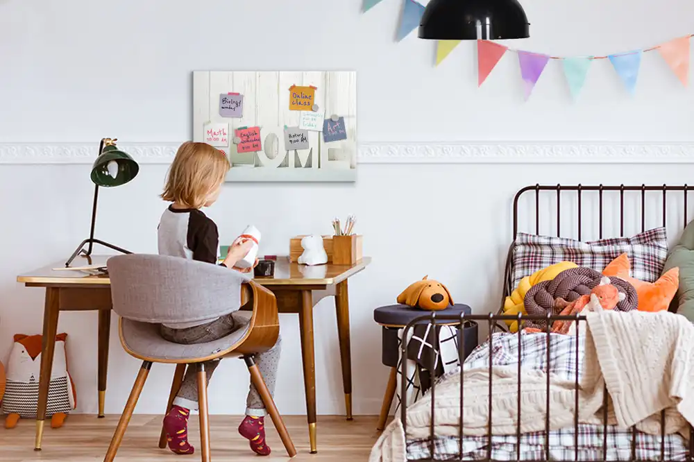 Tableau blanc magnétique effaçable à sec pour la maison et la famille