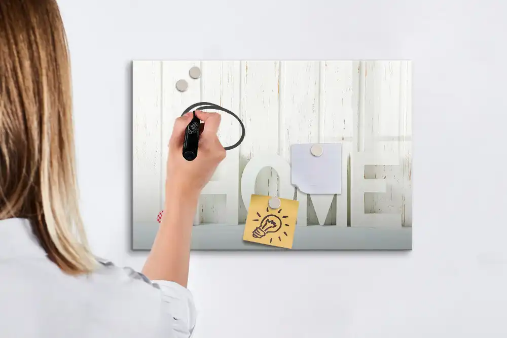 Tableau blanc magnétique effaçable à sec pour la maison et la famille